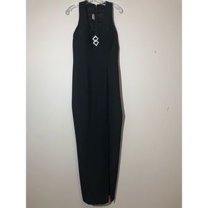 Black Overlapping Diamond Cutouts w/ Strappy Back